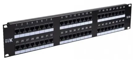 Патч-панель 2U кат.5е UTP 48 портов ITK